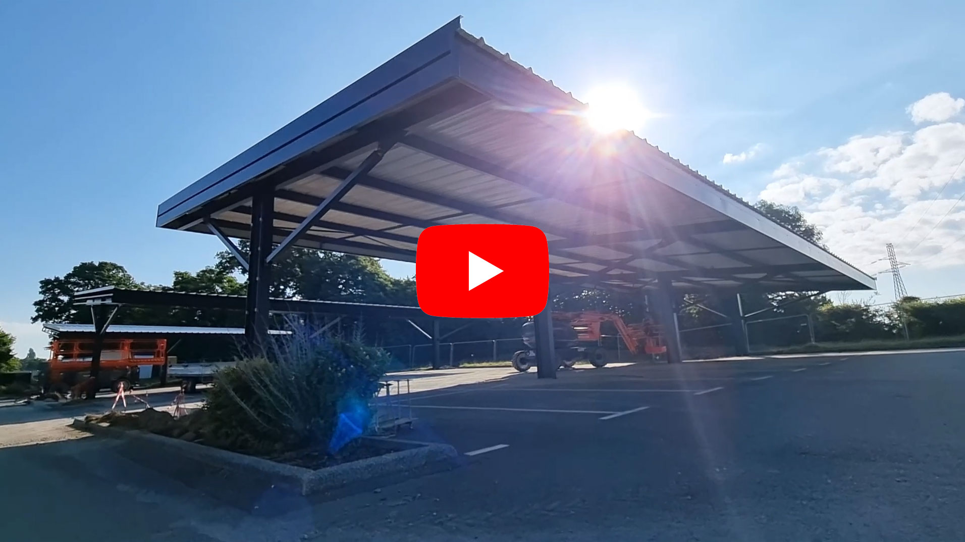 Des ombrières photovoltaïques sur le parking administratif de la CCE