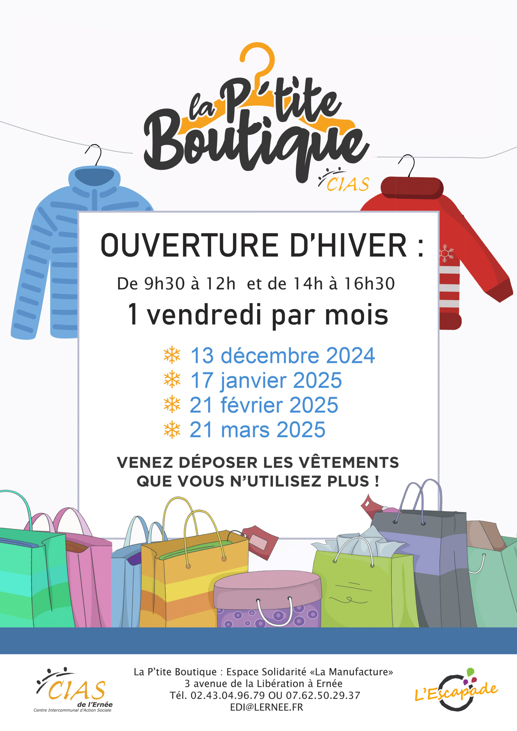 P’tite Boutique • Ouverture d’hiver