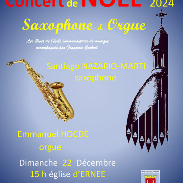 Concert Saxophone & Orgue • École de Musique